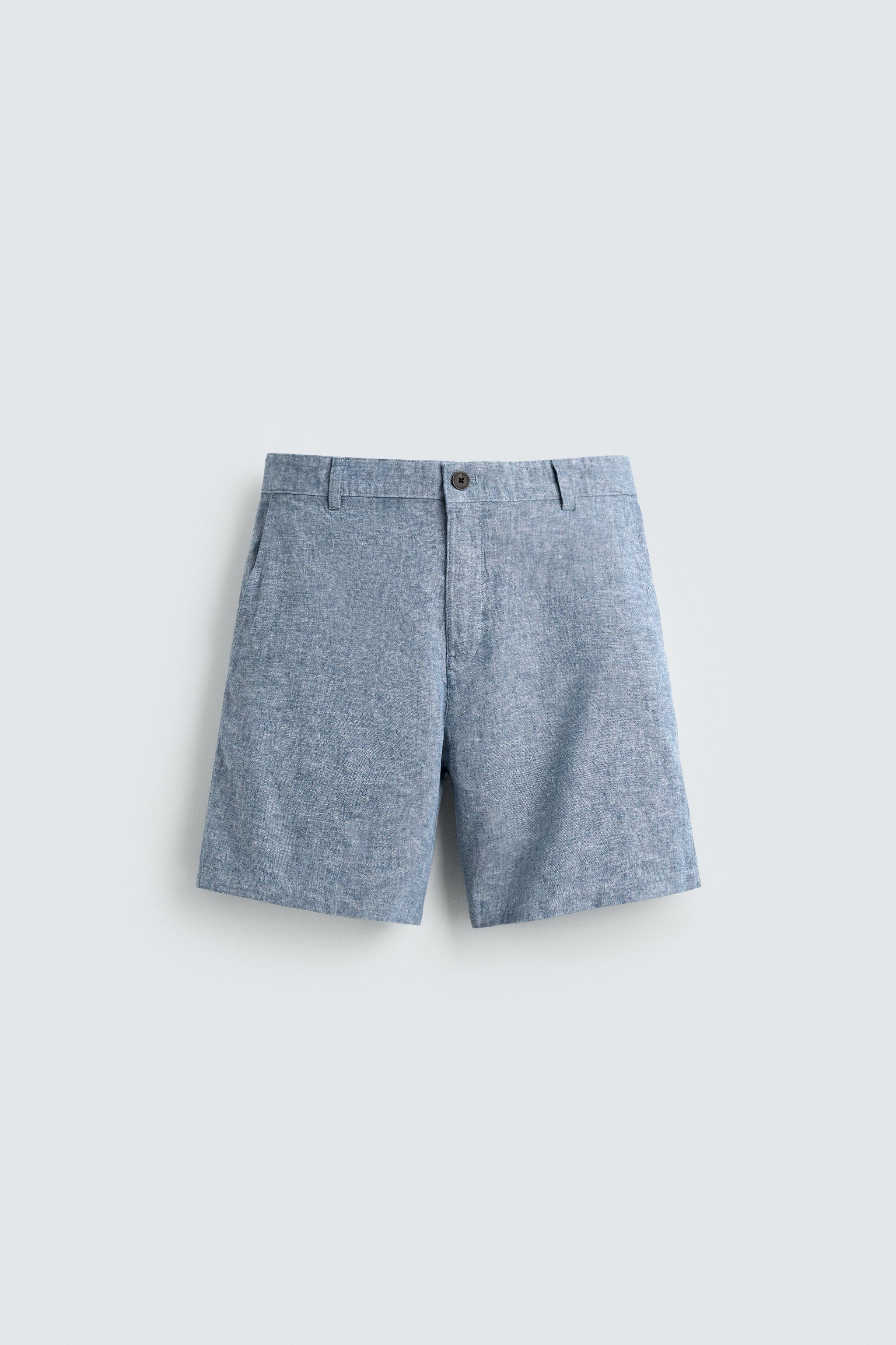 REGULAR FIT TEXTURED SHORTS
